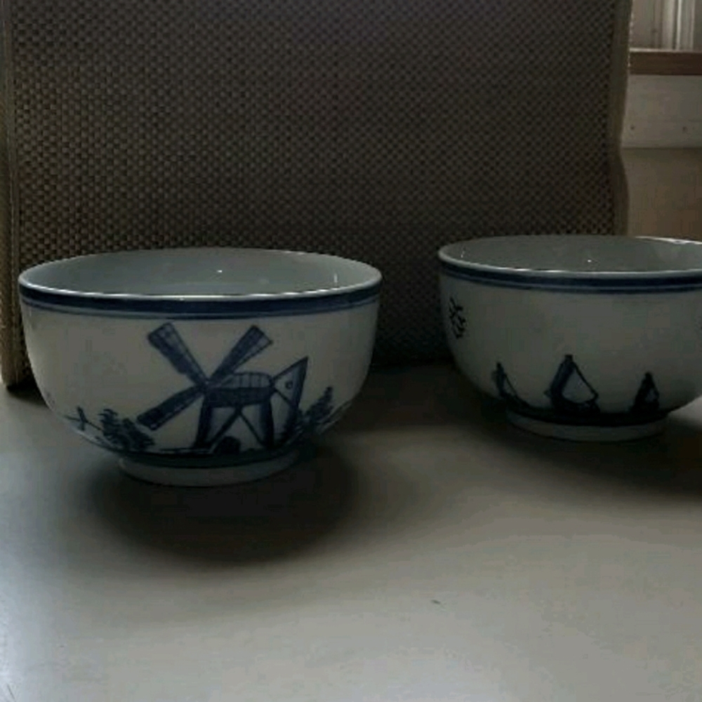 💥Sold💥Vintage Dutch Delft Blue Bowls
